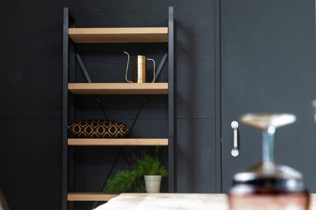 shelf, closet, cabinet frame, interior, living room, furniture